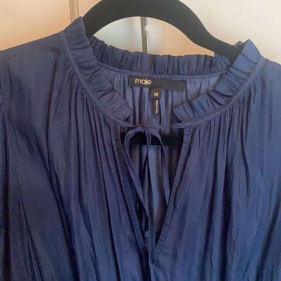 MAJE - Radjina long sleeve tiered dress - Picture 3 of 3